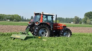 Same Antares 110 \u0026 Krone Easy Cut 320cv - gras maaien