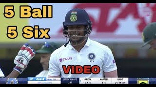 Umesh Yadav 31 ( 10 ) | 5 ball 5 six | india vs south africa 3rd test day 2 highlights 2019