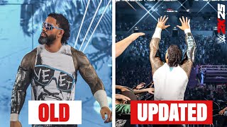 WWE 2K25 Updated Jey Uso Entrance \u0026 Gunther Champion Entrance | With Comparison