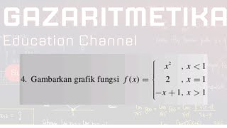 Bahas Soal Tuton 1 | Nomor 4 | Menggambar Grafik Fungsi Sepotong-Sepotong (Piecewise Function)