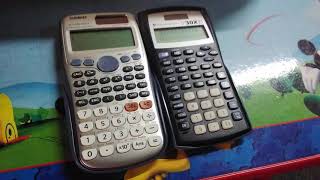 Casio fx-115ES PLUS vs TI-30XiiS.