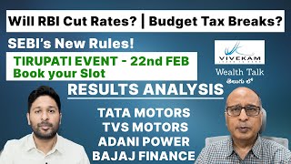 Fed Holds Rates - Will RBI Follow? | SEBI’s New Rules | Tata \u0026 TVS Motors, AdaniPower, Bajaj Finance