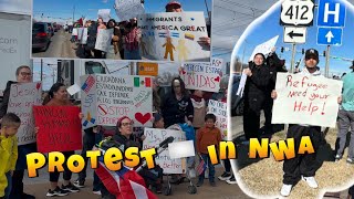 Protest 🪧 in USA 🇺🇸 for immigration rights 2025