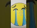 loudly crying face youtube shorts satisfying emoji drawing easy drawing