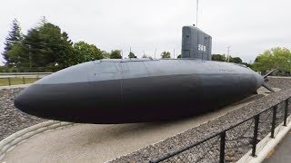 Take a walk through the full length of Submarine USS Albacore