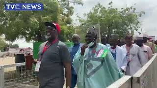 VIDEO: Dino Melaye Bearing  Atiku's Agent Tag, Meets Delegates From Katsina State