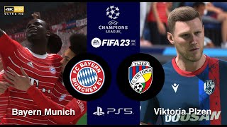 FIFA 23 | PS5 | Bayern Munich vs Viktoria Plzen | UEFA Champions League 4 OCT 2022 | Realistic 4KUHD