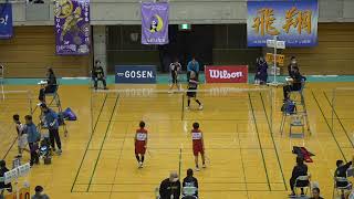 西村 翔真/藤森 拓己(燕沢Jr・宮城県)vs 川上 聖永/嶺川 七絆(多久スポーツピア・佐賀県) 男子ダブルス５年生 ３回戦