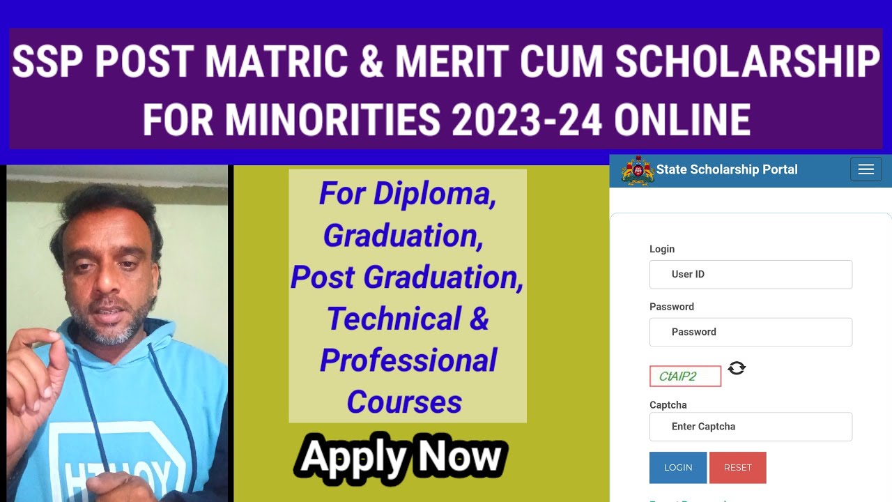 SSP Post Matric & Merit Cum Scholarship 2023-24 For Minorities | APPLY ...