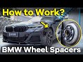 2022 BMW 5 Series G30 BONOSS Wheel Spacers Work on Rims/Wheels (Front+10mm Rear+15mm) PERFECT FIT!