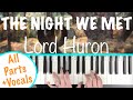 How to play THE NIGHT WE MET - Lord Huron | Piano Tutorial