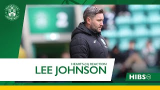 Lee Johnson's Edinburgh Derby Reaction | Hibs 0 Hearts 3 | Scottish Cup