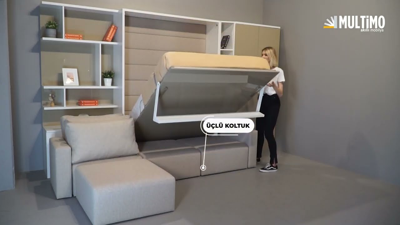 Queen Bed Multimo Akıllı Mobilya Youtube