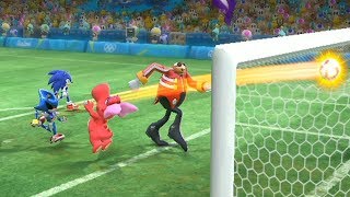 Mario and Sonic at The Rio 2016 Olympic Games  Football GamePlay  Team Daisy vs Team Peach