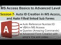 MS Access Session 7| Auto ID Creation in MS Access| Auto Filled linked Sub Forms| Case Management