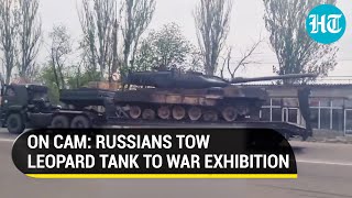 Putin's Men Flaunt German Leopard Tank, Seized In Ukraine, At Russian War Trophy Exhibition | Watch