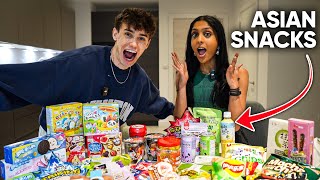 TRYING ASIAN SNACKS ft sandy