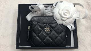 New Chanel 23B O-Coin Card Case| Unboxing and Quick Review.