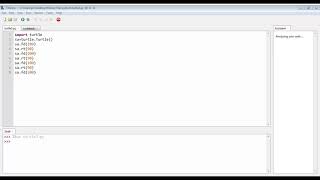 How to make a rectangle on thonny software python language