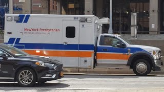 New York Presbyterian EMS Critical Care Transport Medics Responding On The FDR Drive In Midtown, NYC