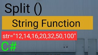 Split Function with String C#