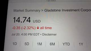 🔴 Gladstone Investment Corporation GAIN Stock Trading Facts 🔴