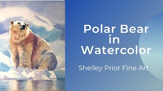 Polar Bear in Watercolor
