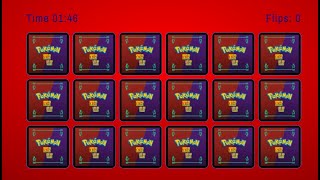 Pokemon Memory Game using JavaScript