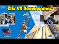 Clix and Veno VS Dcawesomer & Faxuty 2v2 TOXIC Fights!