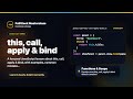 this, call, apply & bind Explained | FullStack Masterclass JavaScript Course