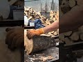 extreme woodworking recommended expert splitting wood 🪵