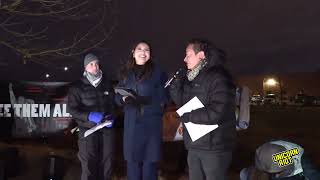 Vigil at GEO ICE Detention Center in Aurora CO Spreads Love to Immigrants