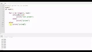check the given no is prime or not using python