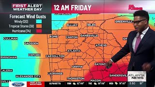 First Alert | Future Hurricane Helene brings major impacts to north Georgia late week