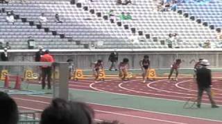 2010ジュニアオリンピックA女子100M準決1組