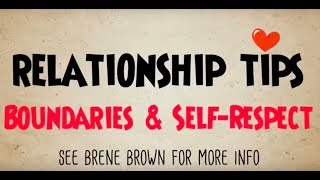 Imago Relationship Tip 6: Boundaries and Self Respect