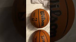 Wilson official nba game ball. Along with the old spalding official nba game ball.