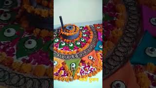 jate pujan decoration   done by my daughter😍# मुहूर्तमेढ decoration idea#youtubeshorts