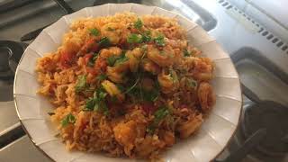 how i cook Shrimp Kabsa Mediterranean recipe