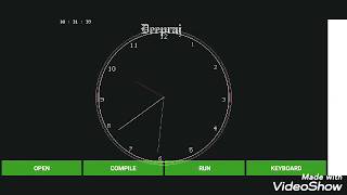 Clock using graphics || c c++ programing|| coding