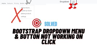 Bootstrap Dropdown Button not Working on Click | Just Add this JS Scripts