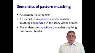Pattern Matching Syntax and Semantics | OCaml Programming | Chapter 3 Video 11