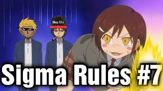 Sigma Rule But It's Anime #7 | Sigma Rule Anime Edition | Sigma Male Memes