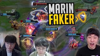 Faker and MaRin Save the Game 2v8! - Best of LoL Highlights (Translated)