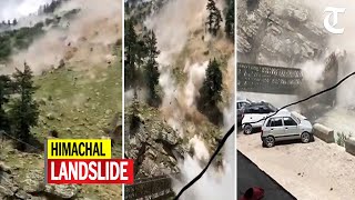 Watch: Horrifying video of landslide in Kinnaur that crushed vehicles and damaged Beli bridge