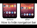 How to hide navigation bar on android