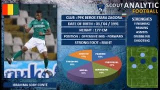 IBRAHIMA SORY CONTÉ ( PART 1/ 2019 - 2020 ) ( OFFENSIVE MID \u0026 FORWARD - PFK BEROE STARA BULGARIA )