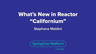 What's New in Reactor \