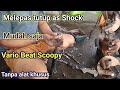 Cara melepas tutup as shock depan Beat Vario Scoopy