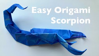 Easy Origami Scorpion Tutorial